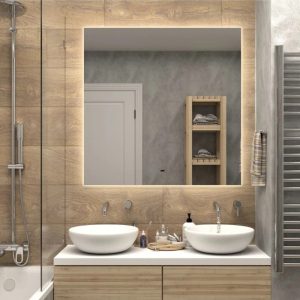 Зеркало Агата Trezhe 100 с бесконтактным сенсором теплая подсветка ЗЛП318