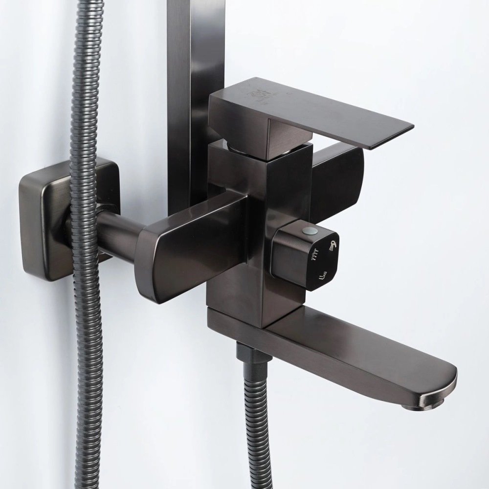 Душевая система Wasser Zimmer ZM-7722 с изливом Графит ZM-7722-18Q Душевая система Wasser Zimmer ZM-7722 с изливом Графит ZM-7722-18Q — изображение 3