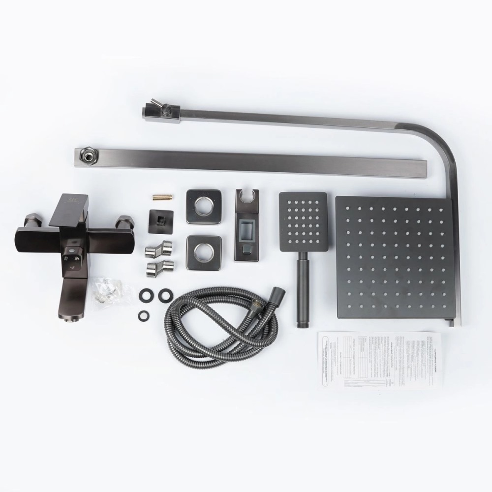 Душевая система Wasser Zimmer ZM-7722 с изливом Графит ZM-7722-18Q Душевая система Wasser Zimmer ZM-7722 с изливом Графит ZM-7722-18Q — изображение 5