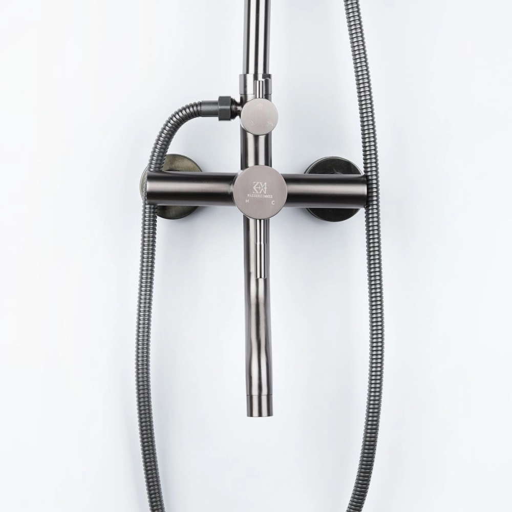 Душевая система Wasser Zimmer ZM-7728 с изливом Графит ZM-7728-18Q Душевая система Wasser Zimmer ZM-7728 с изливом Графит ZM-7728-18Q — изображение 2